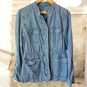 Style & Co chambray utility jacket. Women’s Size M